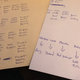 Above: A sampling of my long-atrophied handwriting.